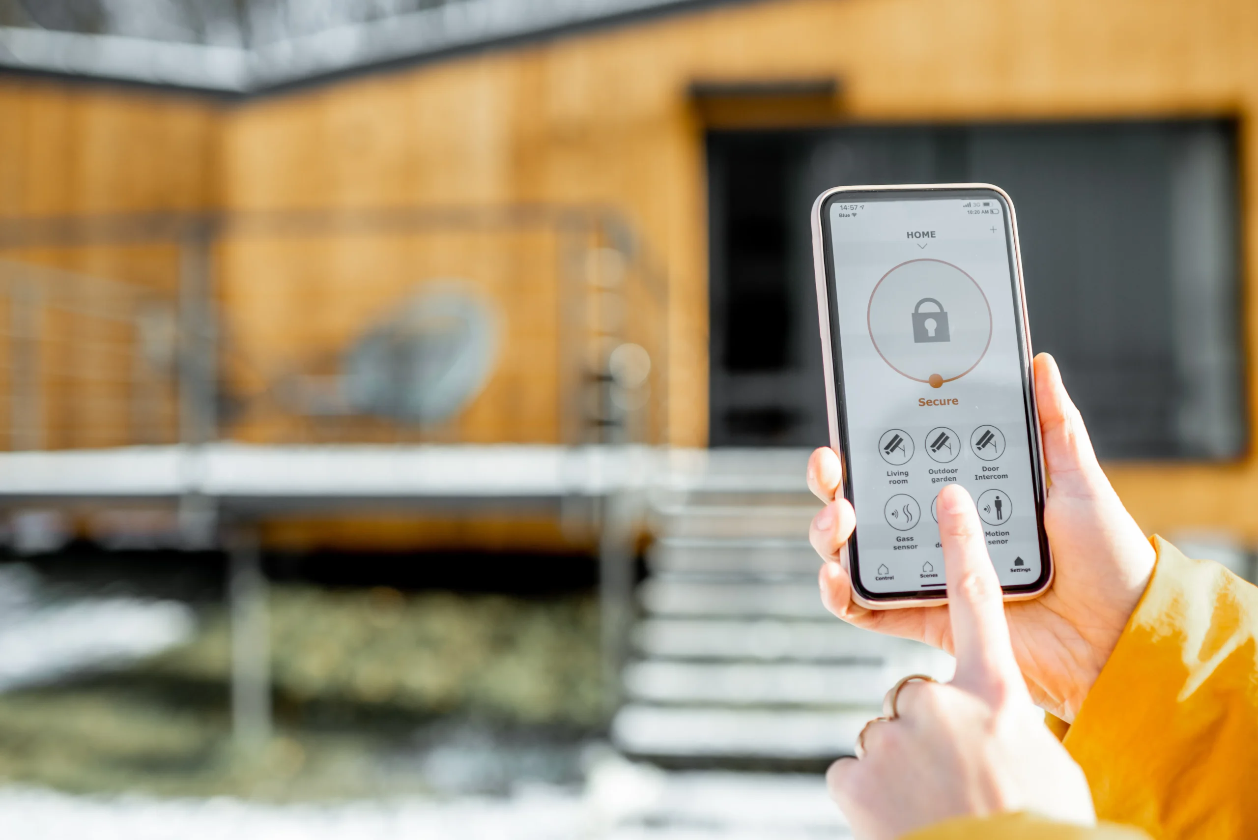 Smart home technology integrated into custom home building.